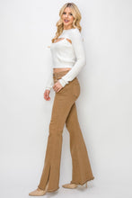 Load image into Gallery viewer, RISEN Bailey High Waist Side Slit Flare Jeans
