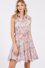 Load image into Gallery viewer, Floral Eyelet Sleeveless Mini Dress
