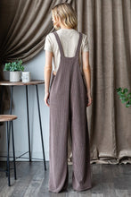 Load image into Gallery viewer, Ribbed Front Pocket Sleeveless Jumpsuit
