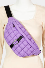 Load image into Gallery viewer, Carabiner Bubble Texture Quilted Sling Bag
