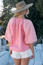 Load image into Gallery viewer, Poplin Bubble Sleeve Blouse
