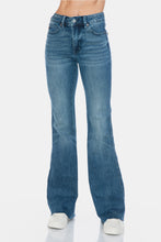 Load image into Gallery viewer, Judy Blue Tummy Control Cut Hem Flare Jeans
