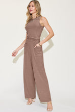 Load image into Gallery viewer, Ribbed Tank and Wide Leg Pants Set
