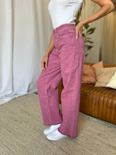 Load image into Gallery viewer, High Rise Garment Dye Wide Leg  Jeans
