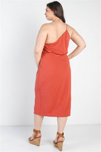 Load image into Gallery viewer, Slit One Shoulder Sleeveless Dress
