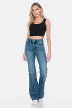 Load image into Gallery viewer, Judy Blue Tummy Control Cut Hem Flare Jeans
