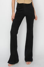 Load image into Gallery viewer, RISEN High Rise Side Slit Cargo Bootcut Jeans
