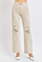 Load image into Gallery viewer, Judy Blue High Waist Distressed Wide Leg Jeans
