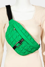 Load image into Gallery viewer, Carabiner Bubble Texture Quilted Sling Bag
