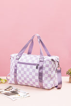 Load image into Gallery viewer, Checkered Multi-Pocket Travel Bag
