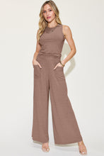 Load image into Gallery viewer, Ribbed Tank and Wide Leg Pants Set
