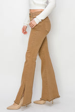 Load image into Gallery viewer, RISEN Bailey High Waist Side Slit Flare Jeans
