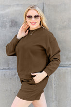 Load image into Gallery viewer, Texture Long Sleeve Top and Drawstring Shorts Set
