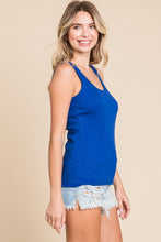 Load image into Gallery viewer, Ribbed Scoop Neck Tank
