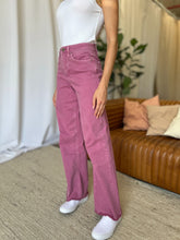 Load image into Gallery viewer, High Rise Garment Dye Wide Leg  Jeans
