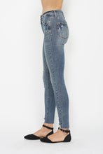 Load image into Gallery viewer, Judy Blue Tummy Control Vintage Wash Hem Destroy Skinny Jeans
