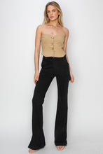 Load image into Gallery viewer, RISEN High Rise Side Slit Cargo Bootcut Jeans
