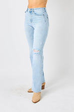 Load image into Gallery viewer, Judy Blue High Waist Distressed Straight Jeans
