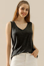 Load image into Gallery viewer, V-Neck Curved Hem Tank
