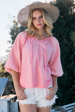 Load image into Gallery viewer, Poplin Bubble Sleeve Blouse
