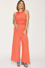 Load image into Gallery viewer, Ribbed Tank and Wide Leg Pants Set
