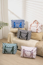 Load image into Gallery viewer, Checkered Multi-Pocket Travel Bag
