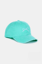 Load image into Gallery viewer, Bow Embroidered Washed Cotton Caps
