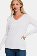 Load image into Gallery viewer, V-Neck Long Sleeve T-Shirt
