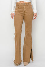 Load image into Gallery viewer, RISEN Bailey High Waist Side Slit Flare Jeans
