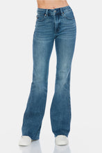 Load image into Gallery viewer, Judy Blue Tummy Control Cut Hem Flare Jeans
