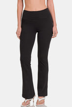 Load image into Gallery viewer, High Waist Wide Waistband Bootcut Active Pants
