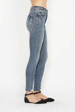 Load image into Gallery viewer, Judy Blue Tummy Control Vintage Wash Hem Destroy Skinny Jeans
