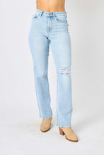 Load image into Gallery viewer, Judy Blue High Waist Distressed Straight Jeans
