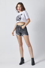 Load image into Gallery viewer, RISEN High Rise Distressed Denim Shorts
