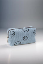 Load image into Gallery viewer, Smiley Face Corduroy Cosmetic Pouch
