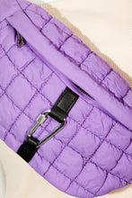 Load image into Gallery viewer, Carabiner Bubble Texture Quilted Sling Bag
