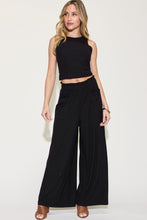 Load image into Gallery viewer, Ribbed Tank and Wide Leg Pants Set
