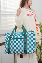 Load image into Gallery viewer, Checkered Multi-Pocket Travel Bag

