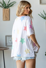 Load image into Gallery viewer, Multi Colored Star Print T-Shirt
