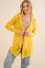 Load image into Gallery viewer, Thermal Hooded Open Front Cardigan with Pockets
