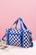 Load image into Gallery viewer, Checkered Multi-Pocket Travel Bag
