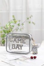 Load image into Gallery viewer, GAME DAY Stadium Approved Transparent Crossbody Bag
