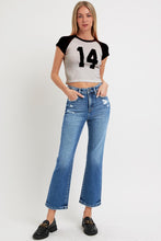 Load image into Gallery viewer, RISEN Tummy Control High Rise Crop Bootcut Jeans
