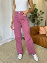 Load image into Gallery viewer, High Rise Garment Dye Wide Leg  Jeans
