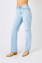 Load image into Gallery viewer, Judy Blue High Waist Distressed Straight Jeans
