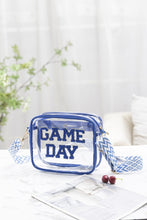 Load image into Gallery viewer, GAME DAY Stadium Approved Transparent Crossbody Bag
