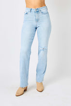 Load image into Gallery viewer, Judy Blue High Waist Distressed Straight Jeans
