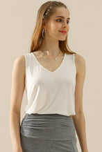 Load image into Gallery viewer, V-Neck Curved Hem Tank
