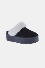 Load image into Gallery viewer, Thick Bottom Fur Trim Snow Slippers
