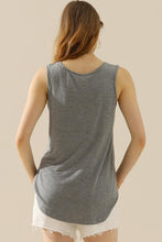 Load image into Gallery viewer, V-Neck Curved Hem Tank
